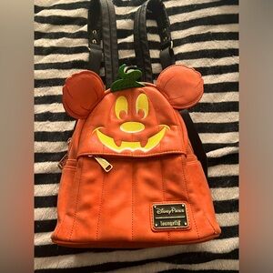 Disney Parks Pumpkin Mickey Loungefly